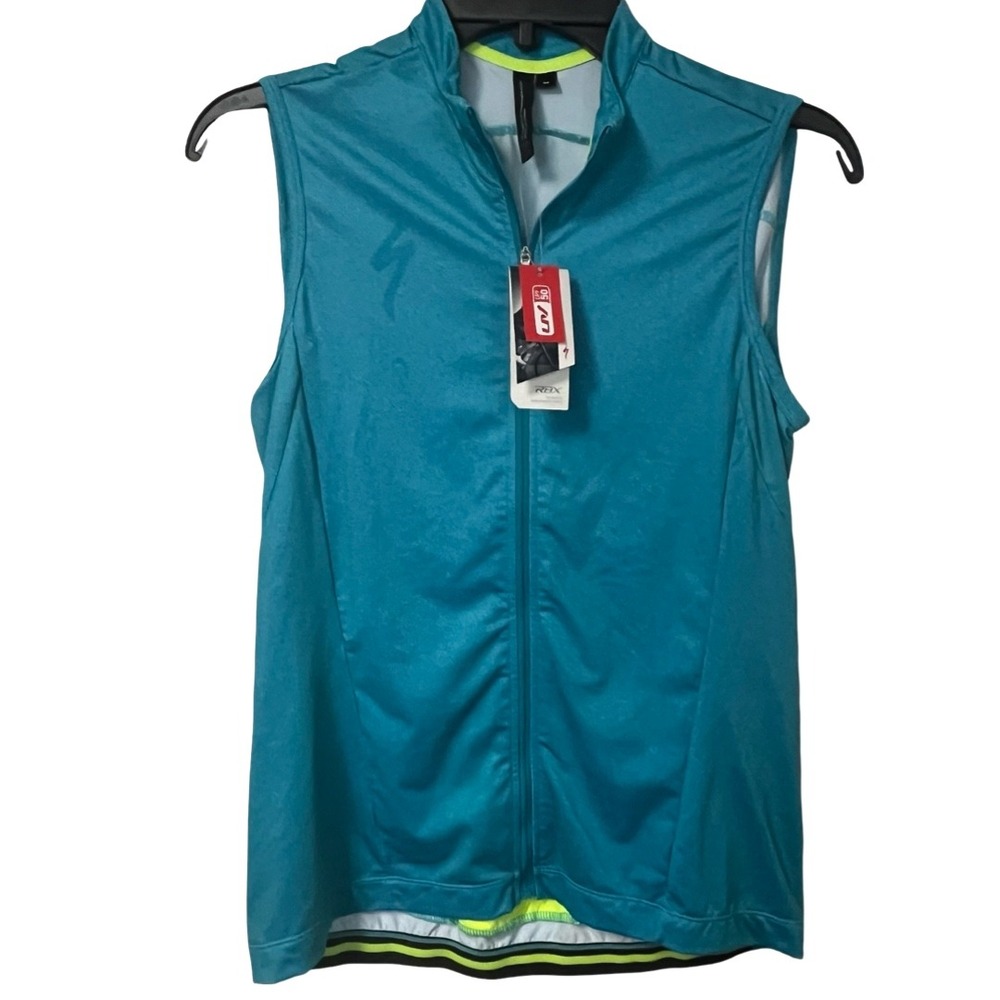 NWT Specialized RBX Comp Cycling Vest Sleeveless Turquoise UPF 50 Womens Medium